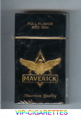 Maverick Full Flavor Box 100s black and gold cigarettes hard box