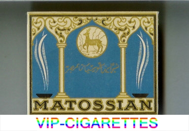 Matossian cigarettes wide flat hard box