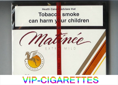 Matinee Extra Mild 25 cigarettes King Size wide flat hard box