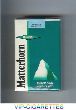 Matterhorn Super Cool Mentholated cigarettes soft box