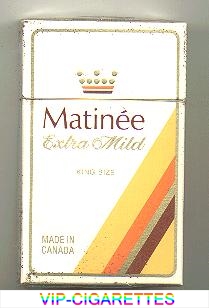 Matinee Extra Mild cigarettes hard box
