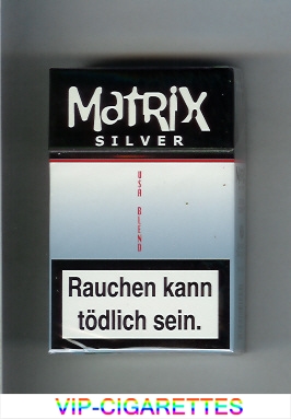 Matrix Silver USA Blend cigarettes hard box