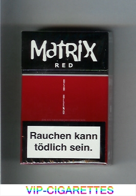 Matrix Red USA Blend cigarettes hard box