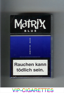 Matrix Blue USA Blend cigarettes hard box