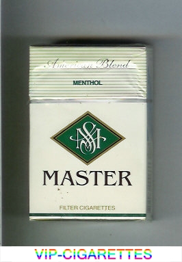 Master American Blend Menthol cigarettes hard box