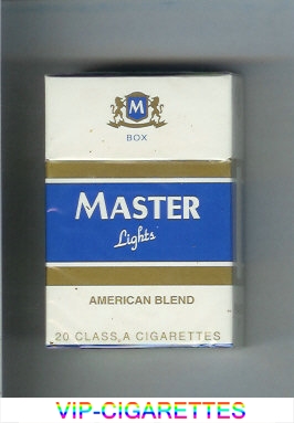 Master Lights American Blend cigarettes hard box