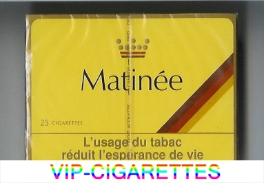 Matinee 25 cigarettes wide flat hard box