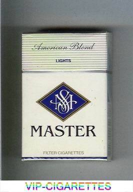 Master American Blend Lights cigarettes hard box