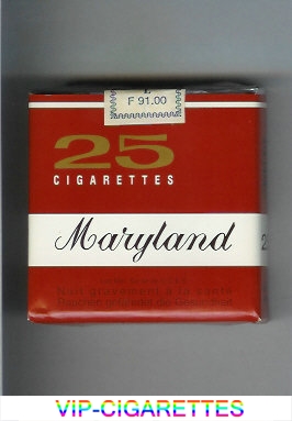 Maryland 25 cigarettes brown and white soft box