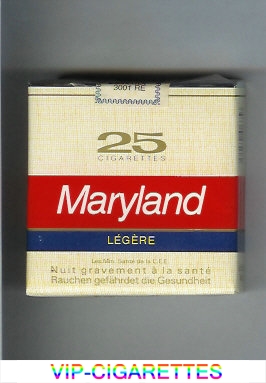 Maryland Legere 25 yellow and red and blue cigarettes soft box