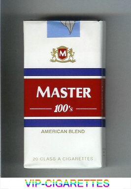 Master 100s American Blend cigarettes soft box