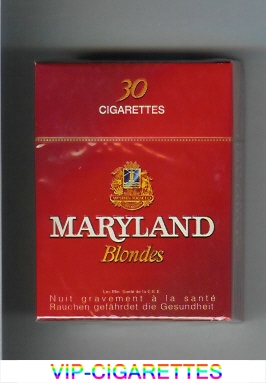 Maryland Blonde 30s red cigarettes hard box