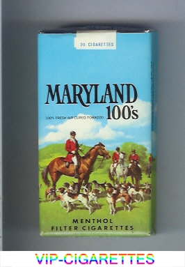 Maryland 100s Menthol cigarettes soft box