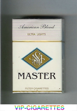 Master American Blend Ultra Lights cigarettes hard box