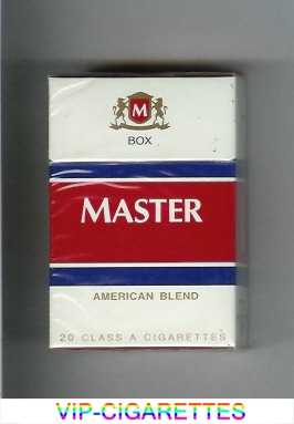 Master American Blend cigarettes hard box