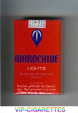 Marocaine Lights Oriental American Blend cigarettes soft box