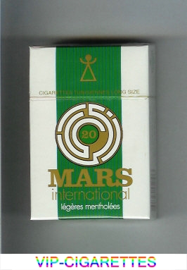Mars International Legeres Mentholees cigarettes hard box