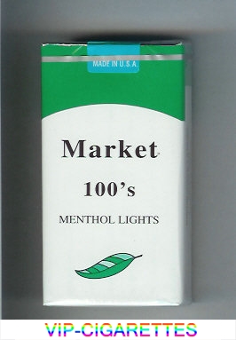 Market 100s Menthol Lights cigarettes soft box