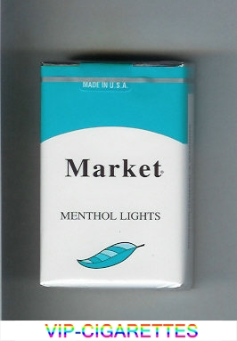 Market Menthol Lights cigarettes soft box