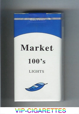 Market 100s Lights cigarettes soft box