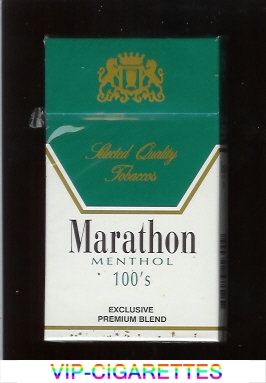 Marathon Menthol 100s Exclusive Premium Blend cigarettes hard box
