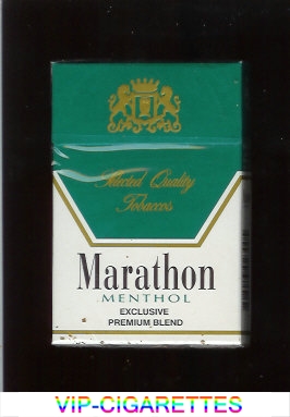 Marathon Menthol Exclusive Premium Blend cigarettes hard box