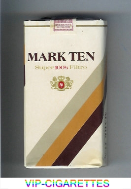 Mark Ten Super 100s Filtro cigarettes soft box