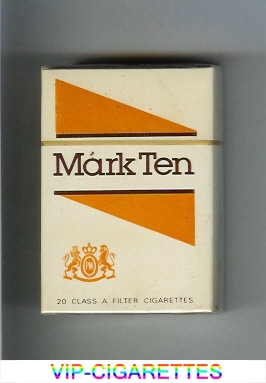 Mark Ten cigarettes hard box