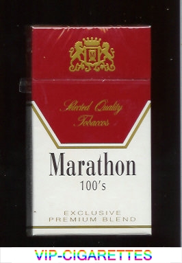 Marathon 100s Exclusive Premium Blend cigarettes hard box