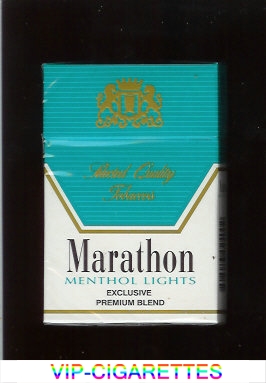 Marathon Menthol Lights Exclusive Premium Blend cigarettes hard box