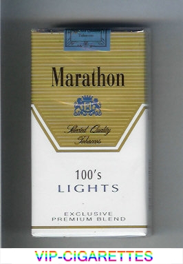 Marathon Lights 100s Exclusive Premium Blend cigarettes soft box