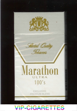 Marathon Ultra 100s Exclusive Premium Blend cigarettes hard box