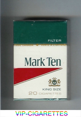 Mark Ten Filter cigarettes hard box