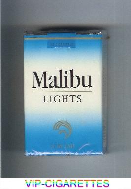 Malibu Lights cigarettes soft box