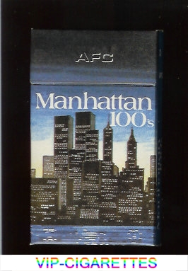 Manhattan 100s cigarettes hard box