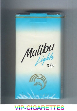 Malibu Lights 100s cigarettes soft box