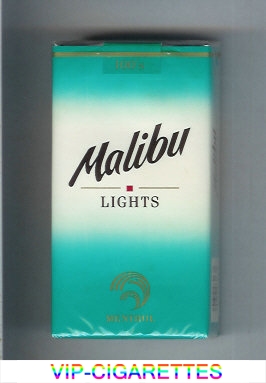 Malibu Lights Menthol 100s cigarettes soft box