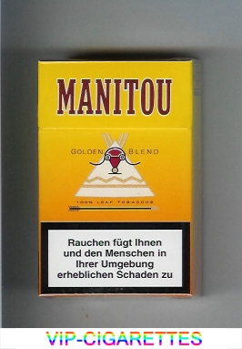 Manitou Golden Blend cigarettes hard box