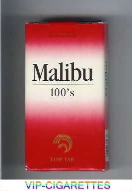 Malibu 100s cigarettes soft box