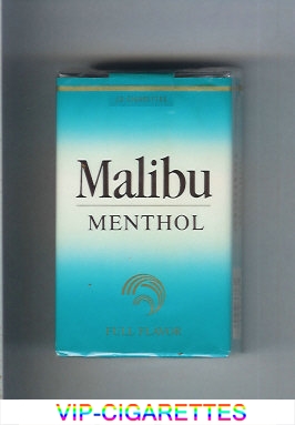 Malibu Menthol Full Flavor cigarettes soft box