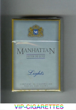 Manhattan Lights cigarettes hard box