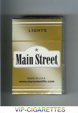 Main Street Lights cigarettes hard box