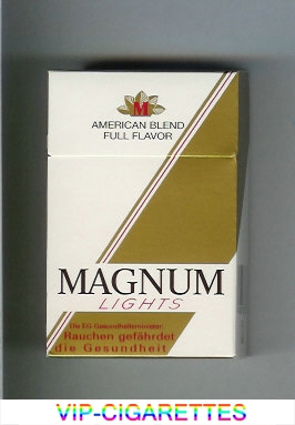Magnum American Blend Full Flavor Lights cigarettes hard box