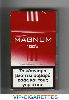 Magnum 100s red cigarettes hard box