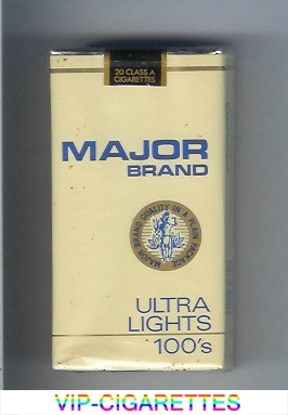 Major Brand Ultra Lights 100s cigarettes soft box