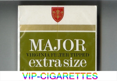 Major Virginia Filter Tipped cigarettes wide flat hard box
