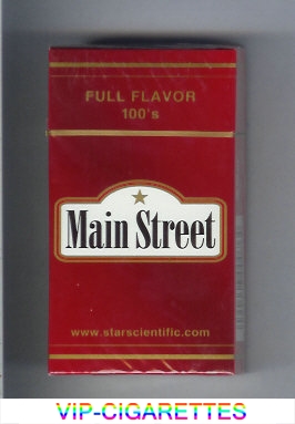 Main Street Full Flavor 100s cigarettes hard box