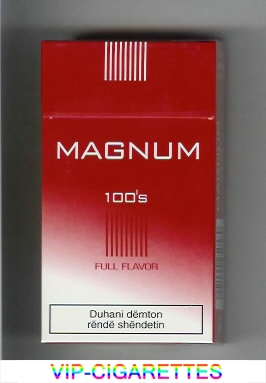 Magnum Full Flavor 100s red cigarettes hard box