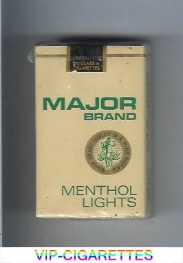 Major Brand Menthol Lights cigarettes soft box