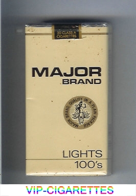 Major Brand Lights 100s cigarettes soft box